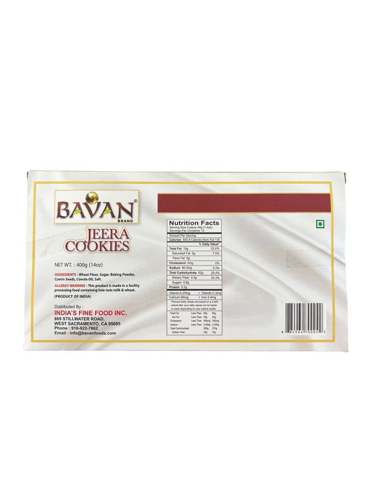 Bavan Jeera Cookies 400g