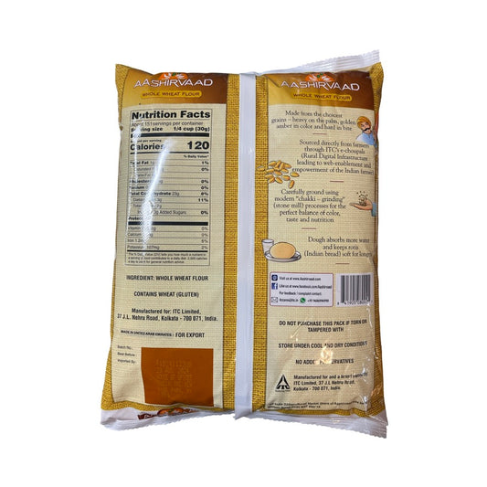 Aashirvaad Whole Wheat Atta 20lb