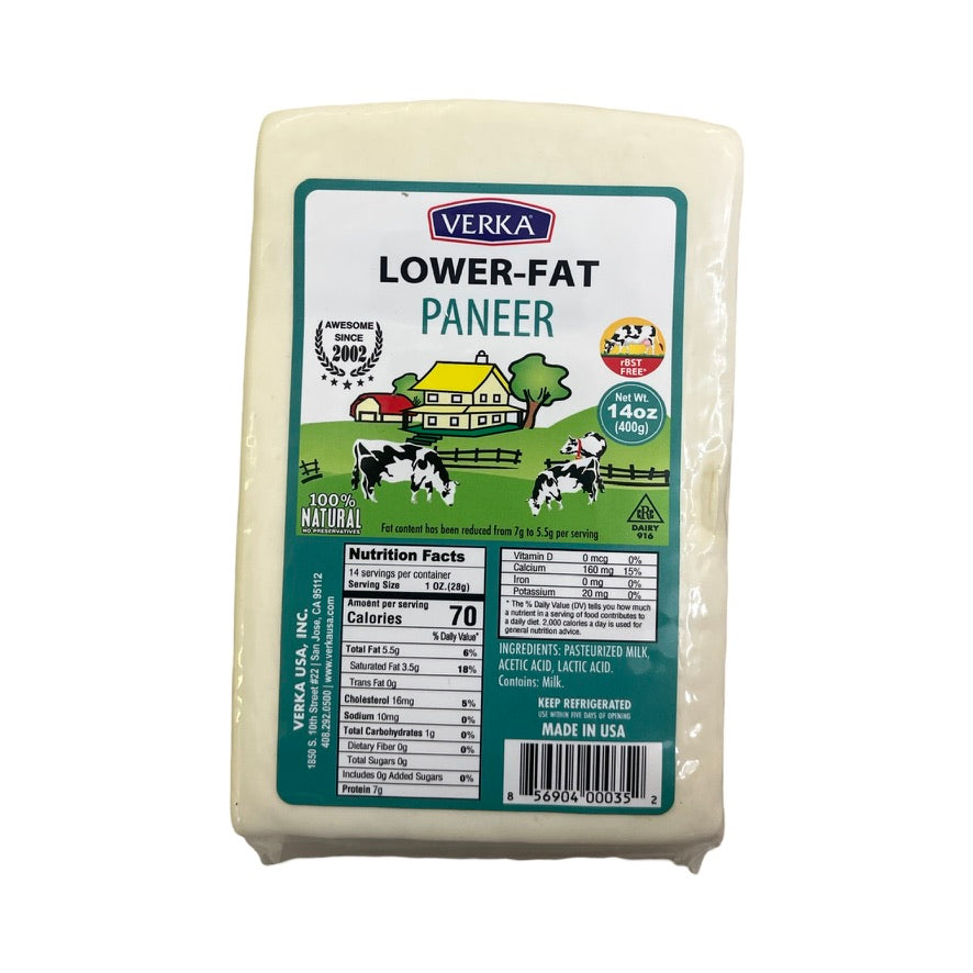 Verka Paneer Low Fat 14oz