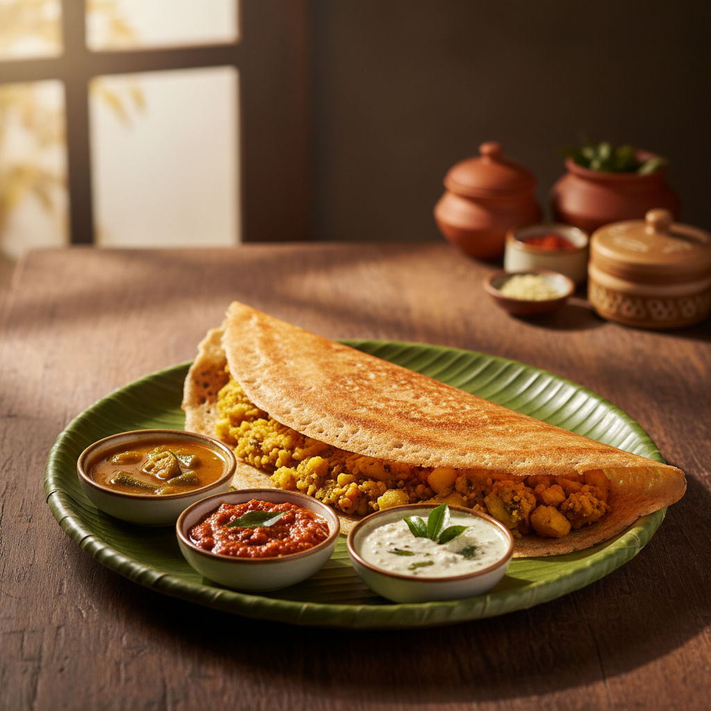 Masoor Masala Dosa