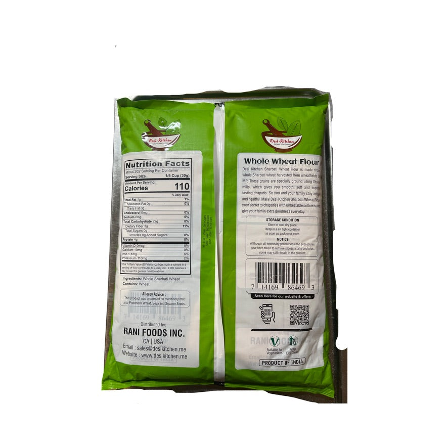 Desi Kitchen Wheat Flour 20lb