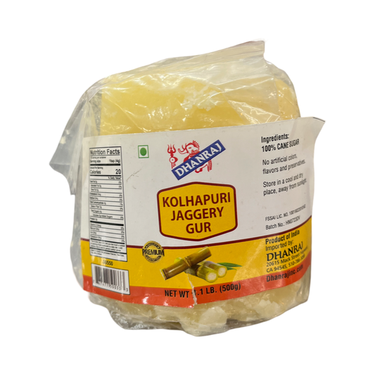 Dhanraj Kolhapuri Jaggery Gur 1.1lb