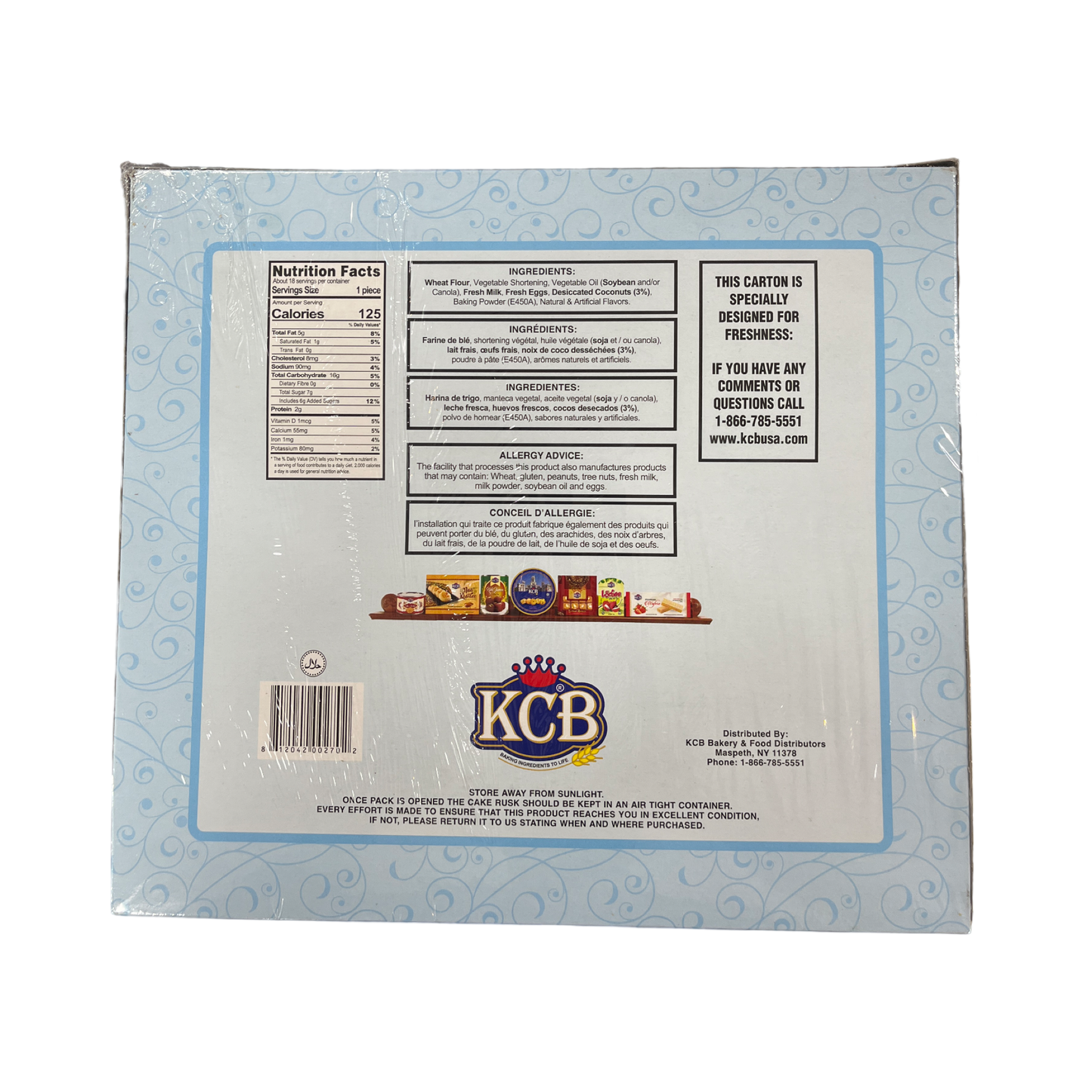 KCB Cake Rusk Coconut