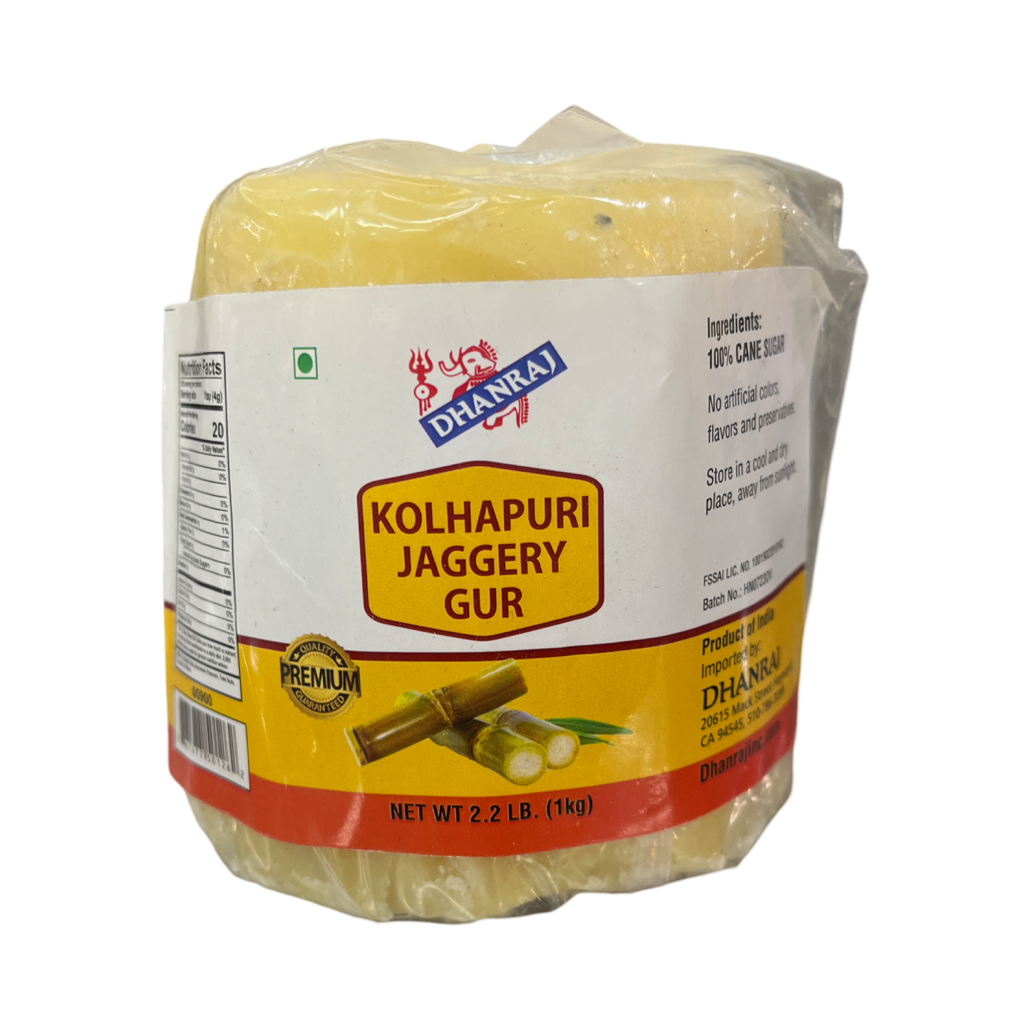 Dhanraj Kolhapuri Jaggery 2.2lb