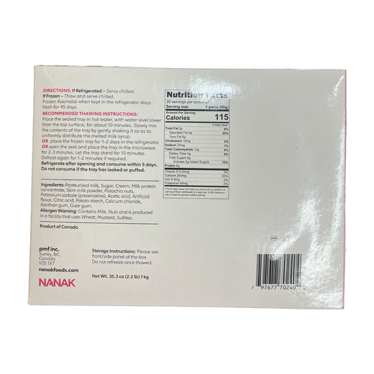 Nanak Rasmalai 20pc