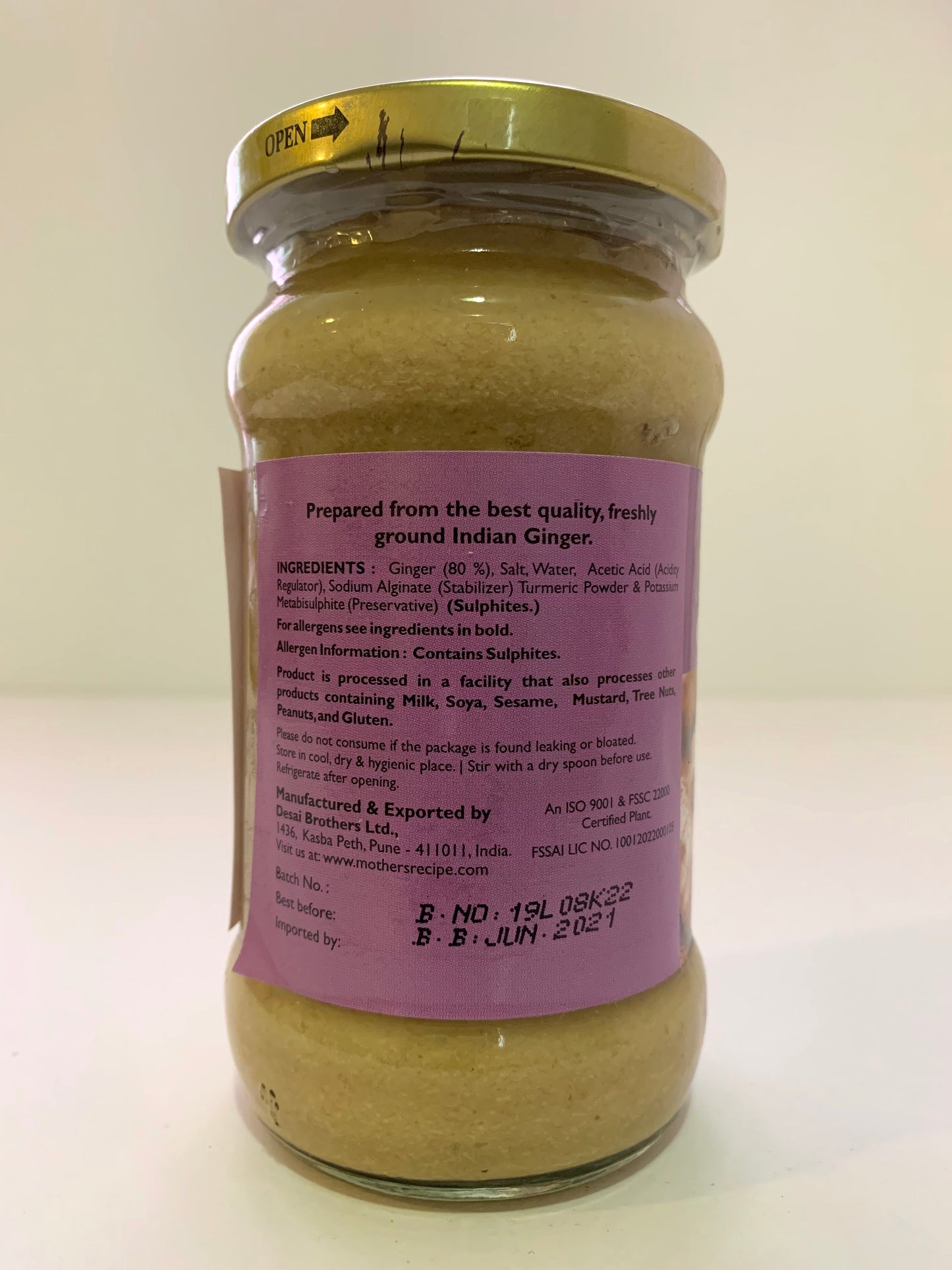 Ginger Paste 300g